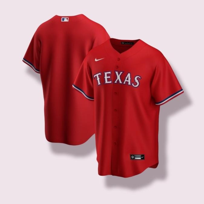 Jersey Baju Mlb Baseball Nike Original Texas Rangers No Majestic Co