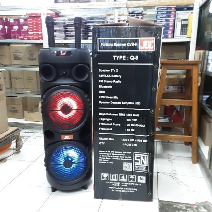 Promo Speaker Portable Jdl Qvb 8 New ( Jdl Q 8 )