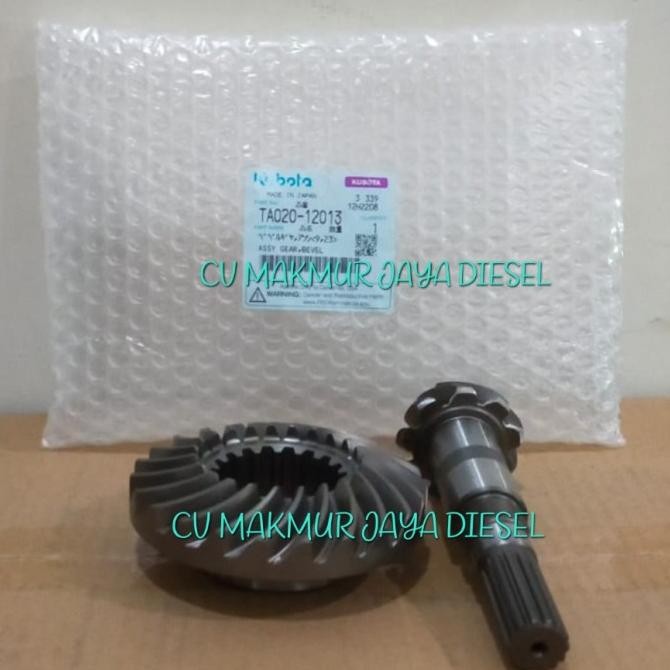 Bevel Gear Gardan Depan L3608 Ta020-12013 Kubota Original