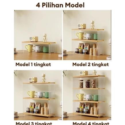 Rak Serbaguna / Rak Meja / Rak Kopi / Rak Bumbu Aesthetic / Rak Bumbu Dapur