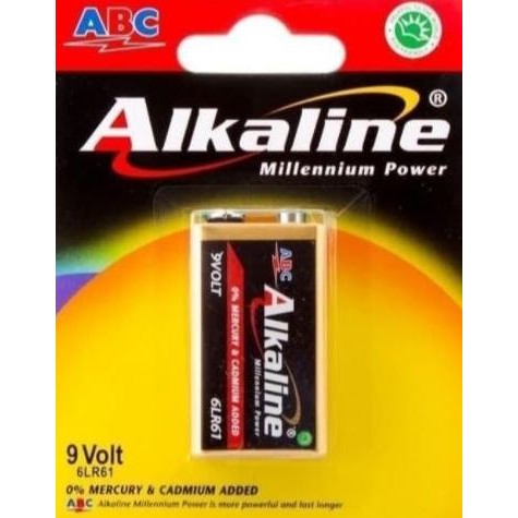 Battery ABC Alkaline 9v - Baterai Alkalin Kotak 9volt Batu Batere Batt