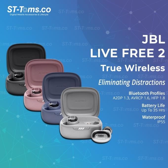 Original JBL Live Free 2 TWS Noise-Canceling True Wireless In-Ear Headphones