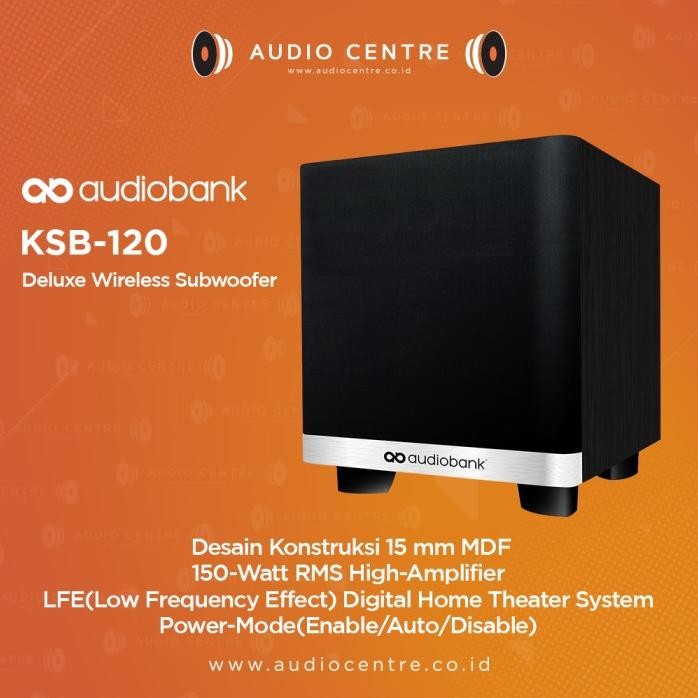 Terlaris Audiobank Ksb 120 Subwoofer Active / Audiobank / Karaoke