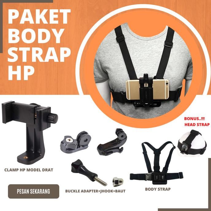 Chest Strap Hp Holder Body Smartphone Camera Dada Mounting Handphone