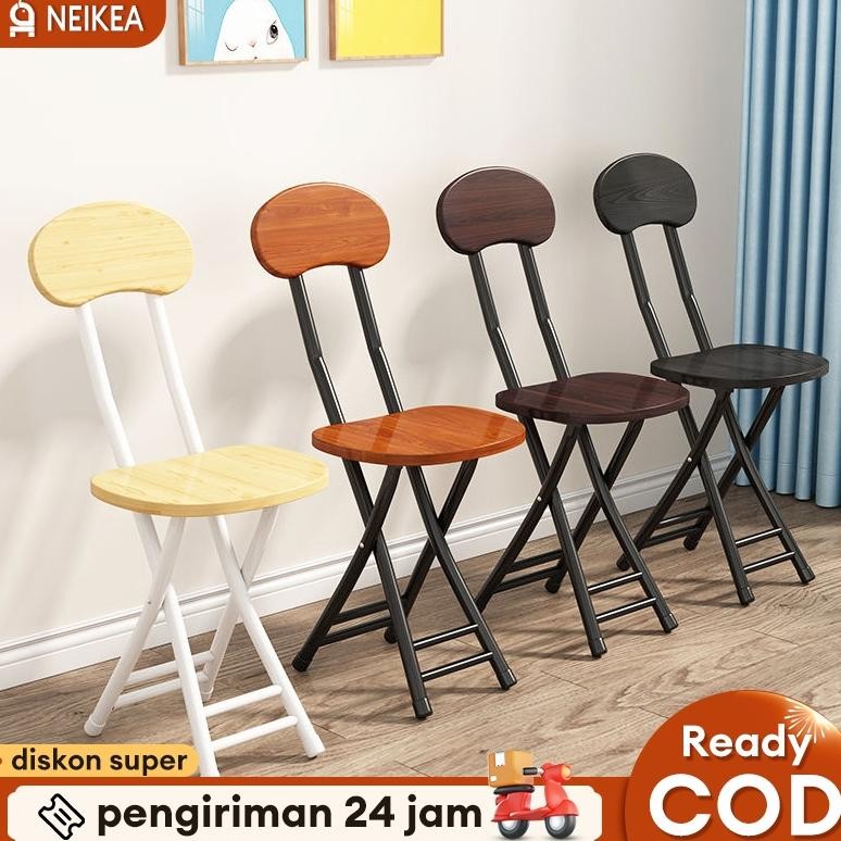 Kursi Lipat / Bangku Lipat / Bangku Lipat Portable / Kursi Makan Lipat / Kursi Makan Kayu / Bangku K