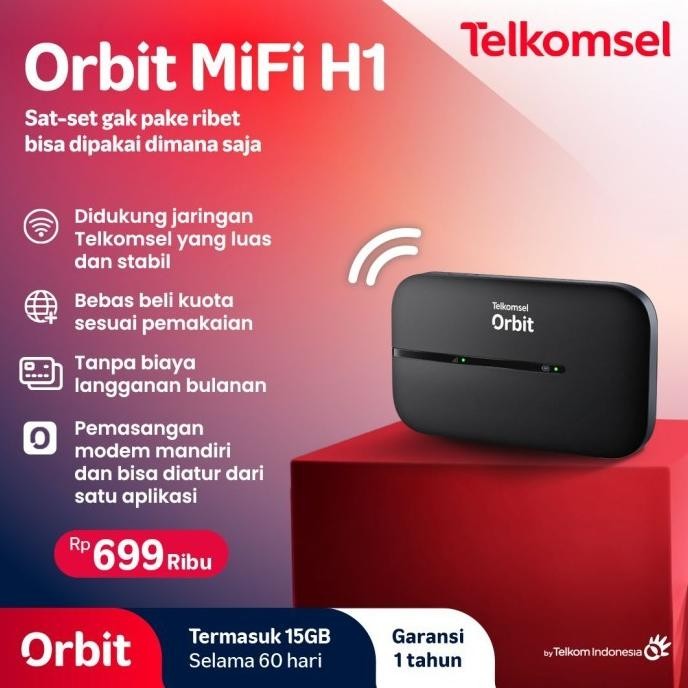 MIFI MODEM WIFI HUAWEI E5577 MAX 4G LTE UNLOCK FREE TELKOMSEL 14GB
