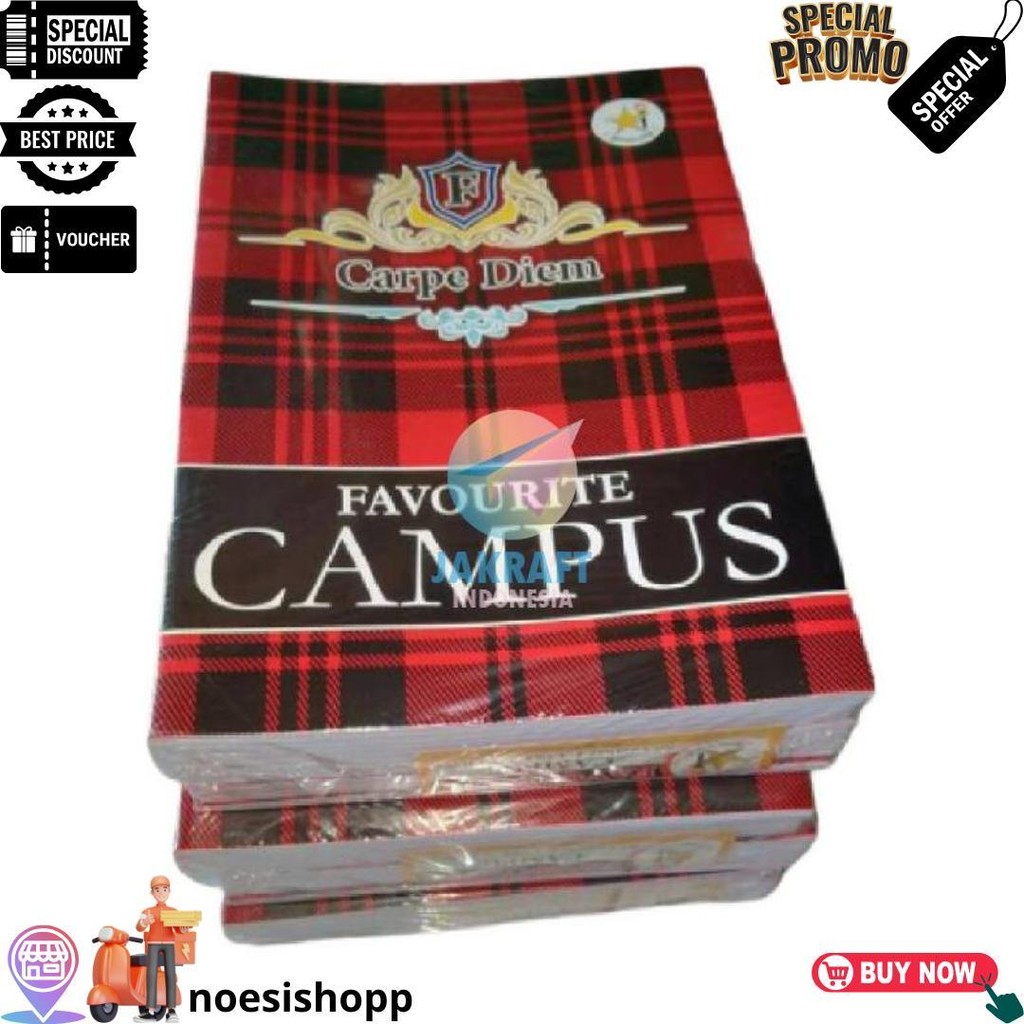 

(10 Pcs) Grosir Buku Tulis Panjang Bintang Obor Favourite Campus B5 Isi 36 Mirip Big Boss & Aa Maxy Maxi Boxy | Pack D Gratis Ongkir