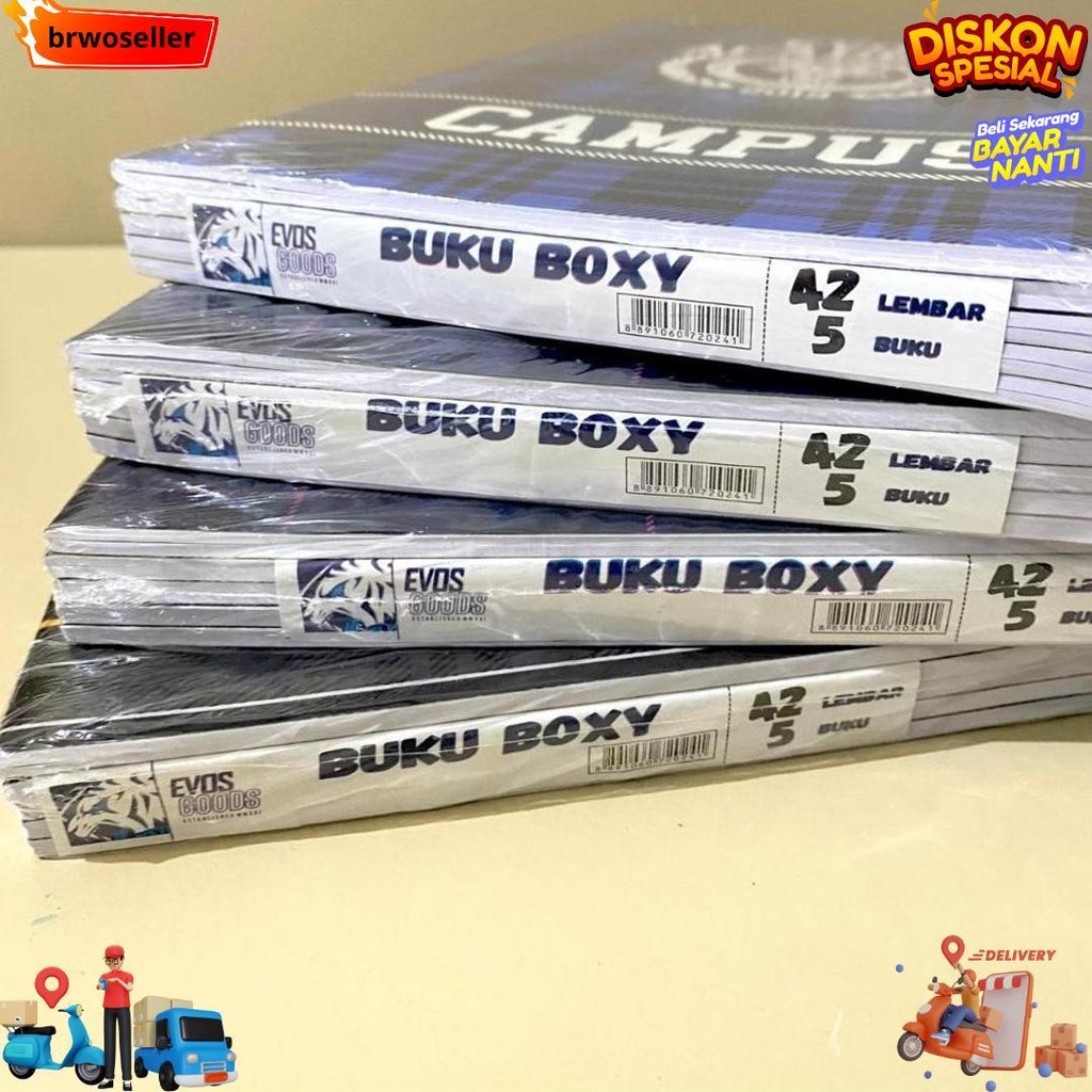 

[5 Buku - 42 Lembar] Buku Besar / Boxy - Evos Academy Campus - 42 Lembar D Termurah