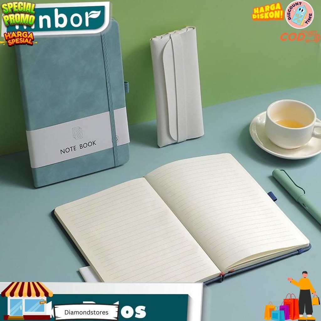 

100 Lembar Notebook A5 A6 A7 Buku Catatan/ Buku Tulis Agenda Tali ( Kinbor ) D Sale