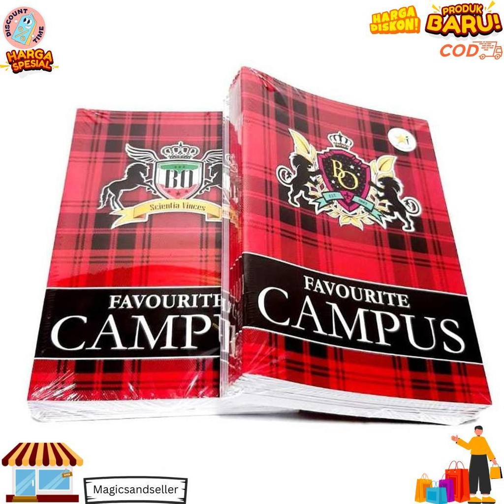 

Harga Grosir (10Buku) Buku Tulis Favourite Campus 36 Lembar Panjang D Termurah