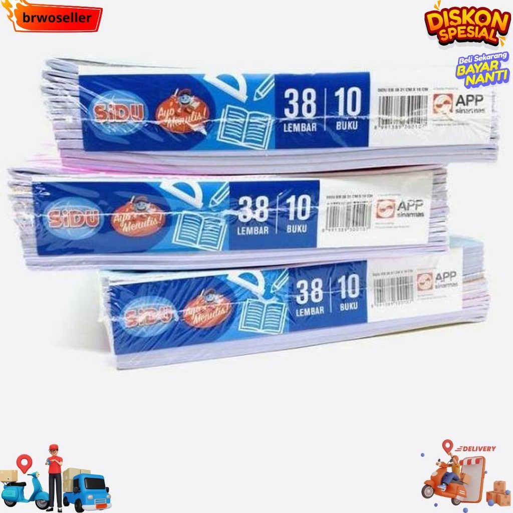 

Tbmo Buku Tulis Sidu Eb 38 Lbr / Buku Tulis Sinar Dunia 38 Lembar 1 Pack Isi 10Pcs (Pp) D Promo 4.4