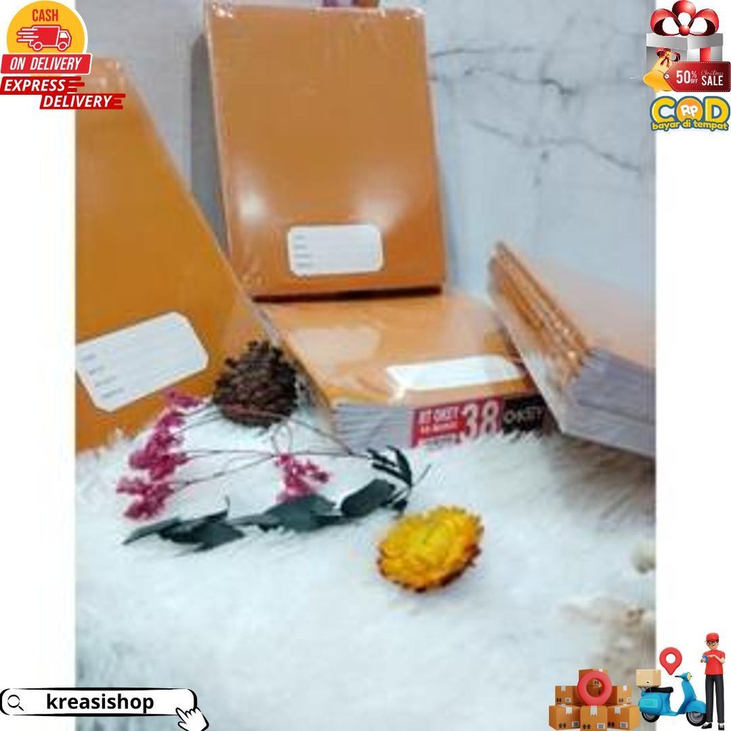 

(10Pack) Buku Tulis 38 Lembar Sampul Coklat Premium-Buku Tulis 38 Halaman D Best Seller