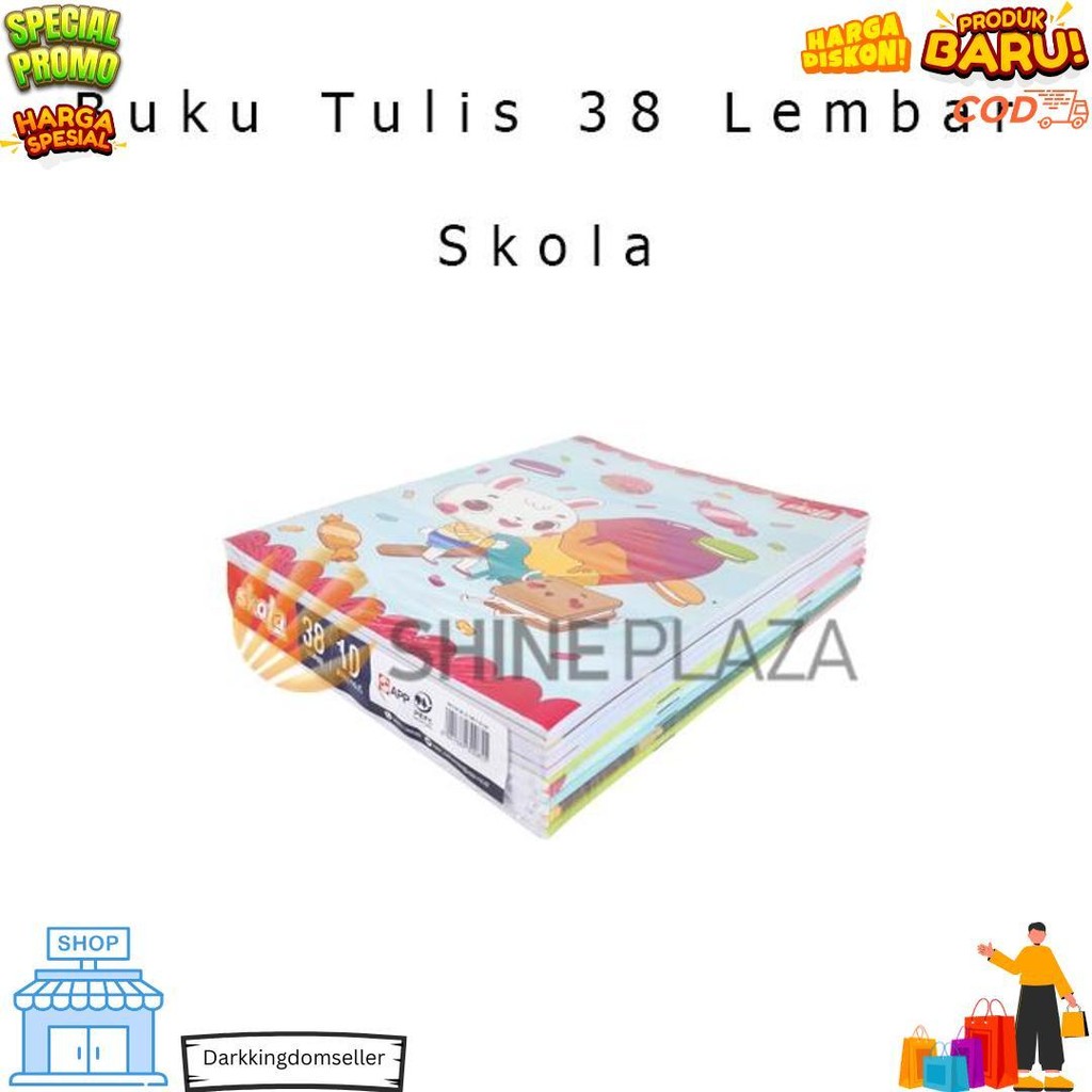 

[Pack] Buku Tulis Skola 38 Lembar 1 Pak Isi 10 Buku By Sidu Sinar Dunia D Gratis Ongkir