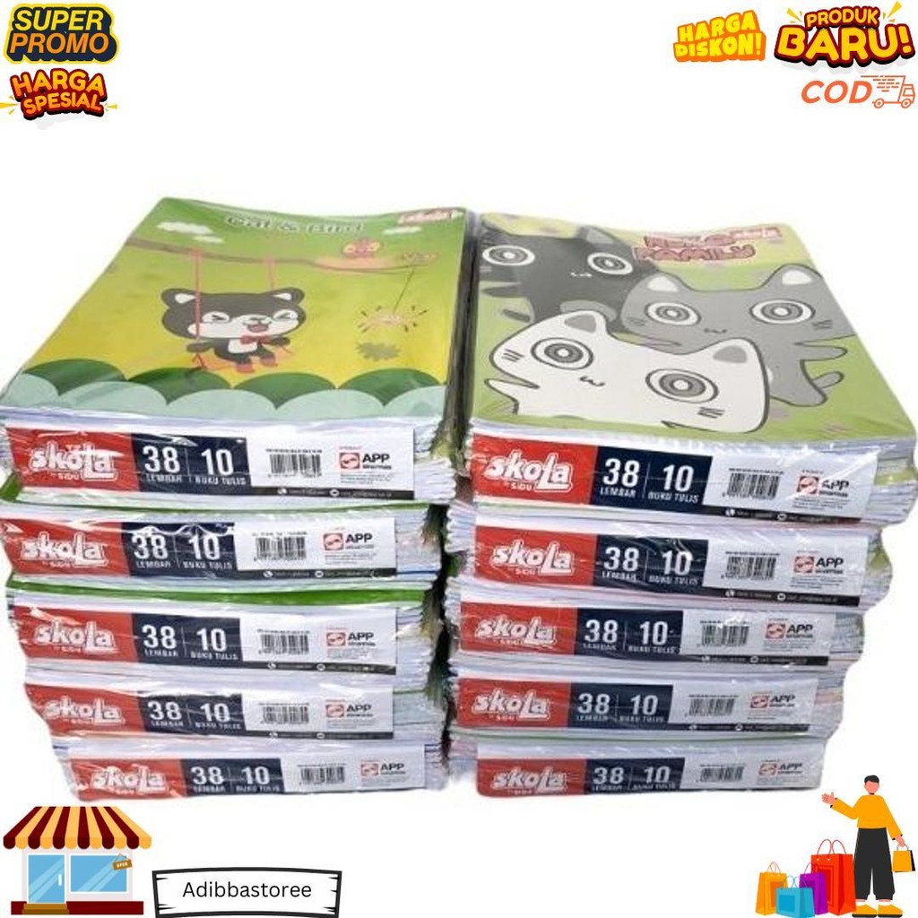 

Buku Tulis Skola By Sidu 38 Lembar 1 Pak Isi 10Pcs D Gratis Ongkir