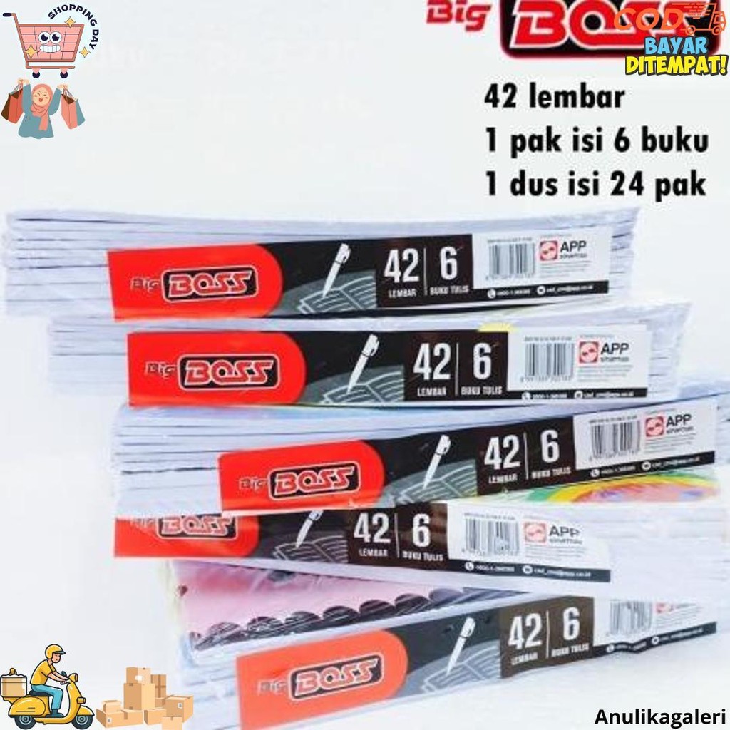

Buku Tulis Big Boss Pack Eb 42 Isi 6 Boxy D Termurah