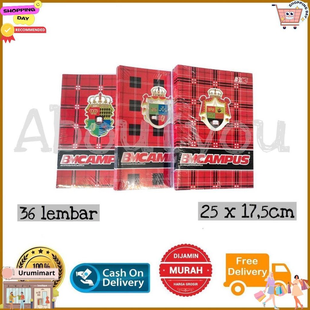 

Promo 1 Buku Tulis Besar Bm Campus Boxy 36 Lembar Premium Quality Murah D Cod