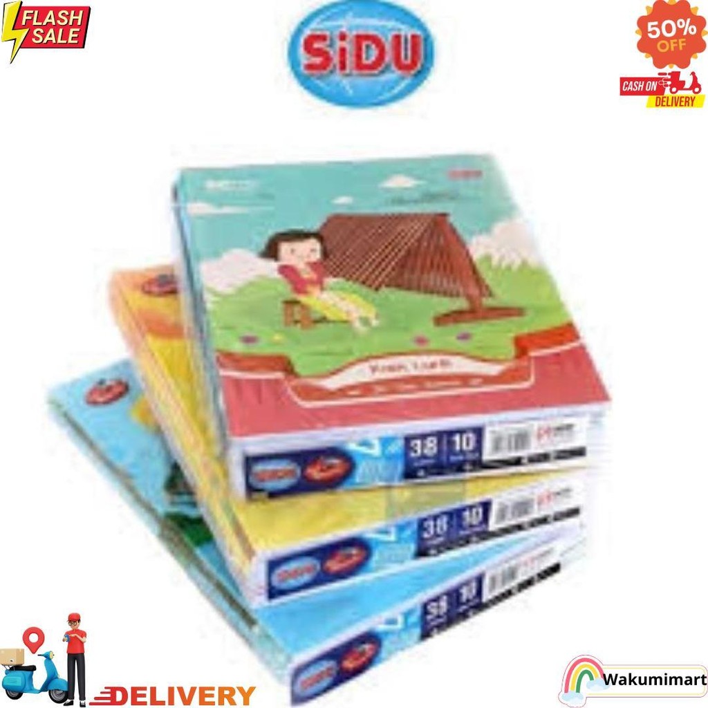 

1Pack Isi 10 Biji Buku Tulis Sidu Isi 38 Original D Sale