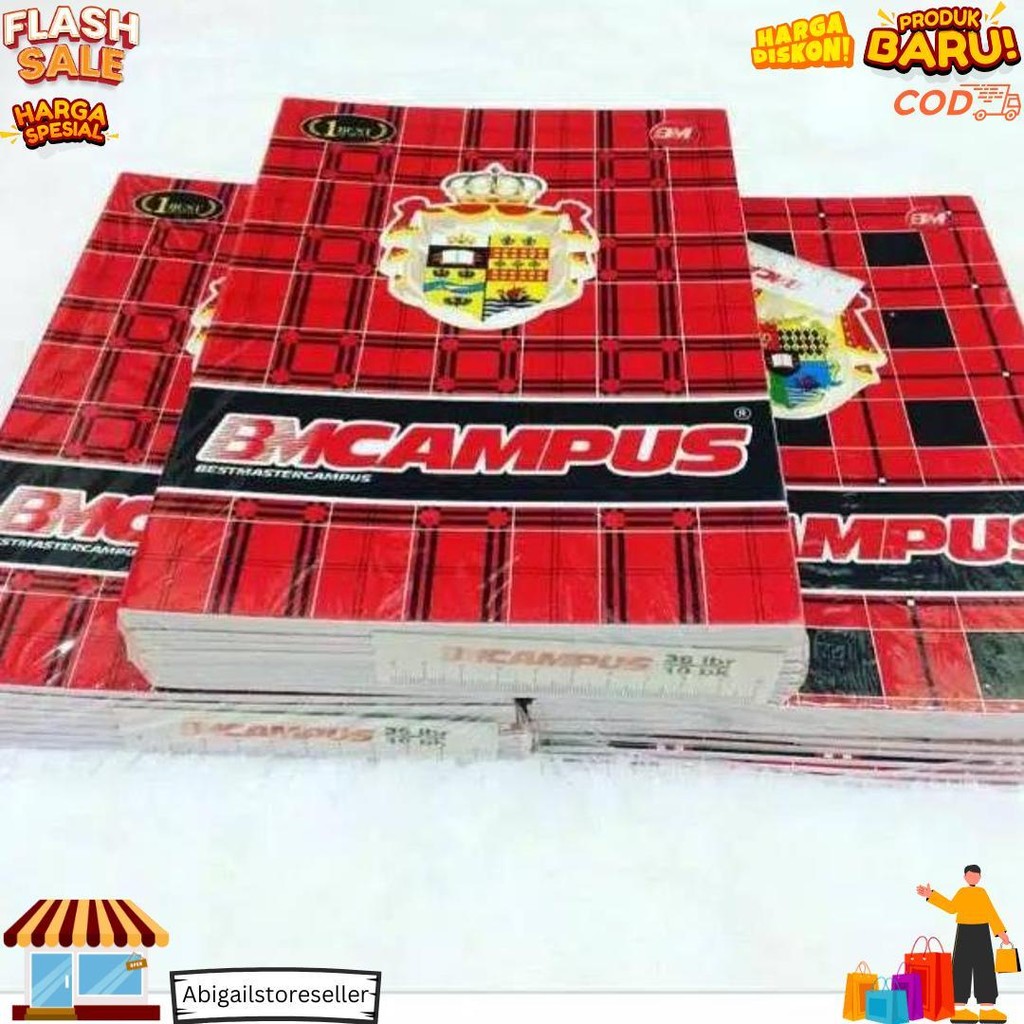 

Buku Tulis Bmc Campus Isi 50 Lembar ( 1 Pak Isi 10 Buku ) D Promo Puncak