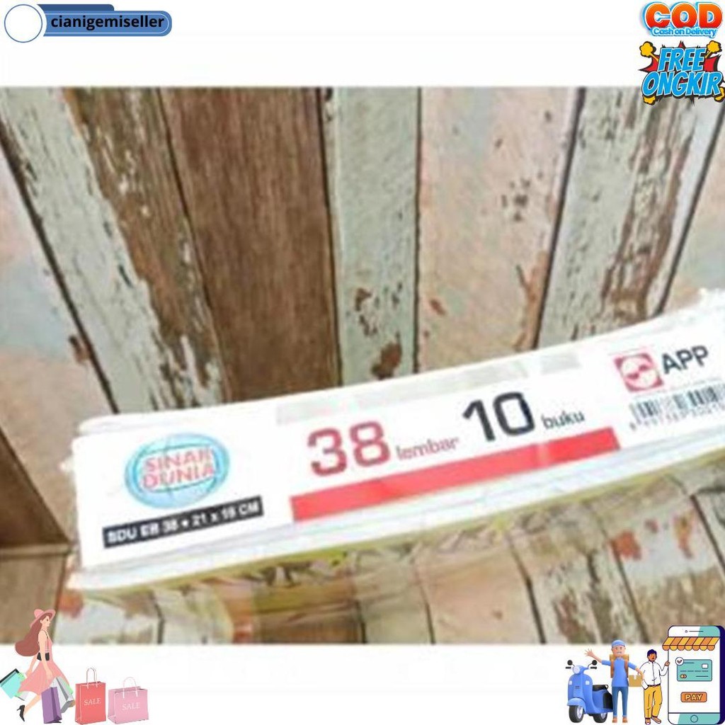 

[Davis]Buku Tulis Sidu 38 (10Pcs) Sin Ar Dunia D Cod