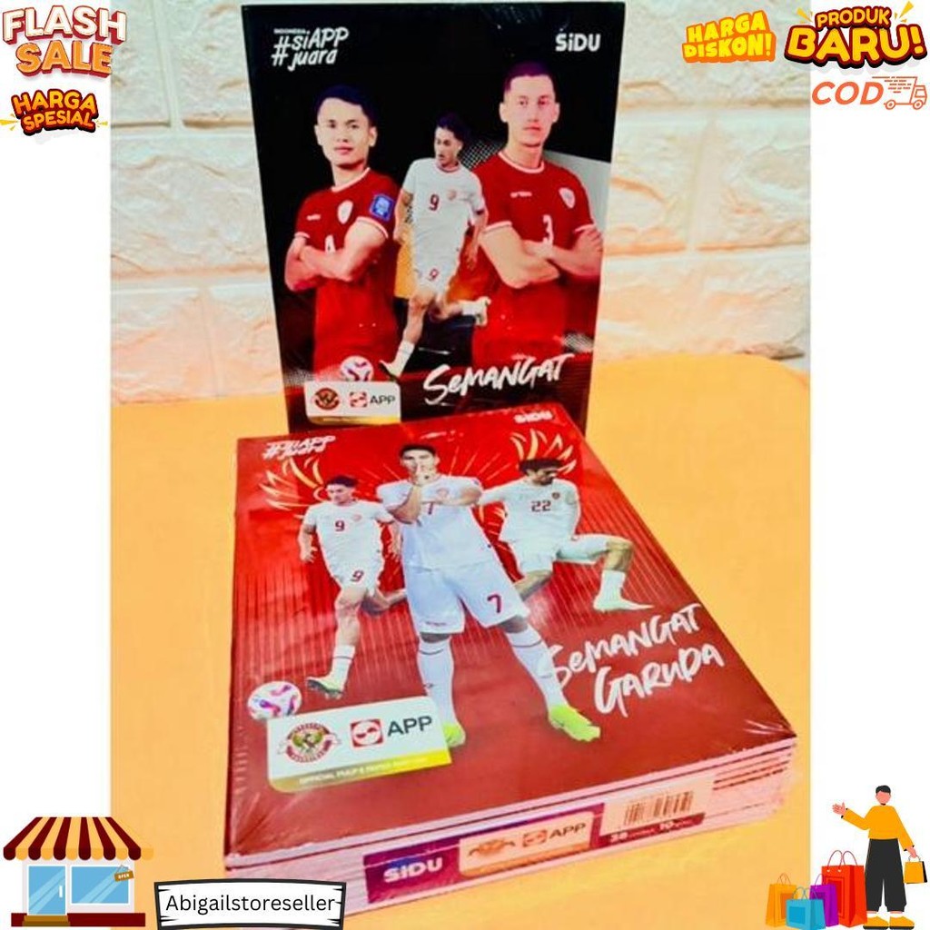 

Buku Tulis Sidu Kwarto/A5 38 Lembar Isi 10 Buku Serie Timnas D Gratis Ongkir
