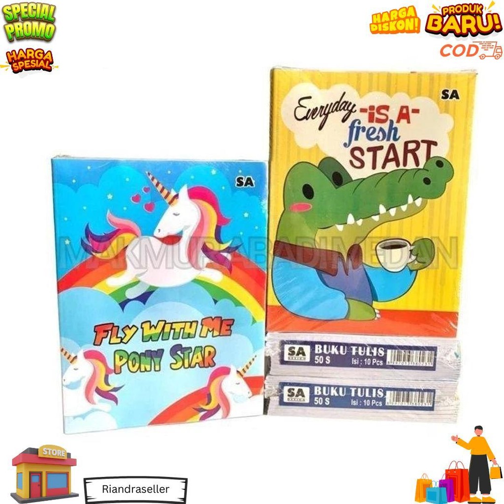 

(1Pack:10Pcs) Buku Tulis Isi 50 Lembar Termurah! Best Seller / Buku Tulis Sekolah Murah Bergaris Sa / Sp Isi 50 Lembar 10 Buku / Buku Tulis Murah 50 Sp / Sa D Sale