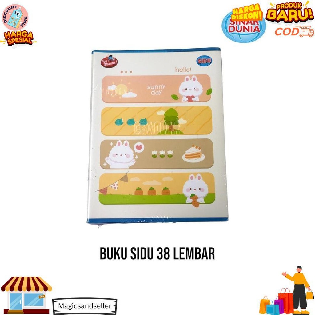 

Promo Murah Grosir Buku Tulis Sinar Dunia / Sidu & Kiky 38 Lembar - Perpack D Best Seller