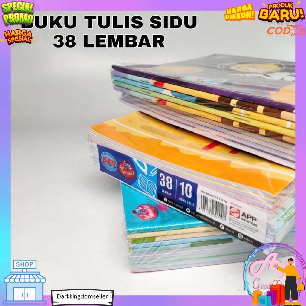 

Buku Tulis / Buku Tulis Sidu 38Lembar Isi 10Pcs / 1Pak Buku Tulis Sidu 38Lembar D Best Seller