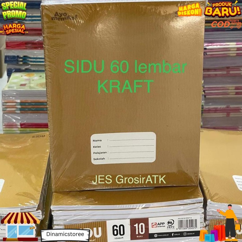 

Buku Tulis Sidu Sampul Coklat Kraft Isi 40, 60 Lembar (Buku Pendek) D Best Seller
