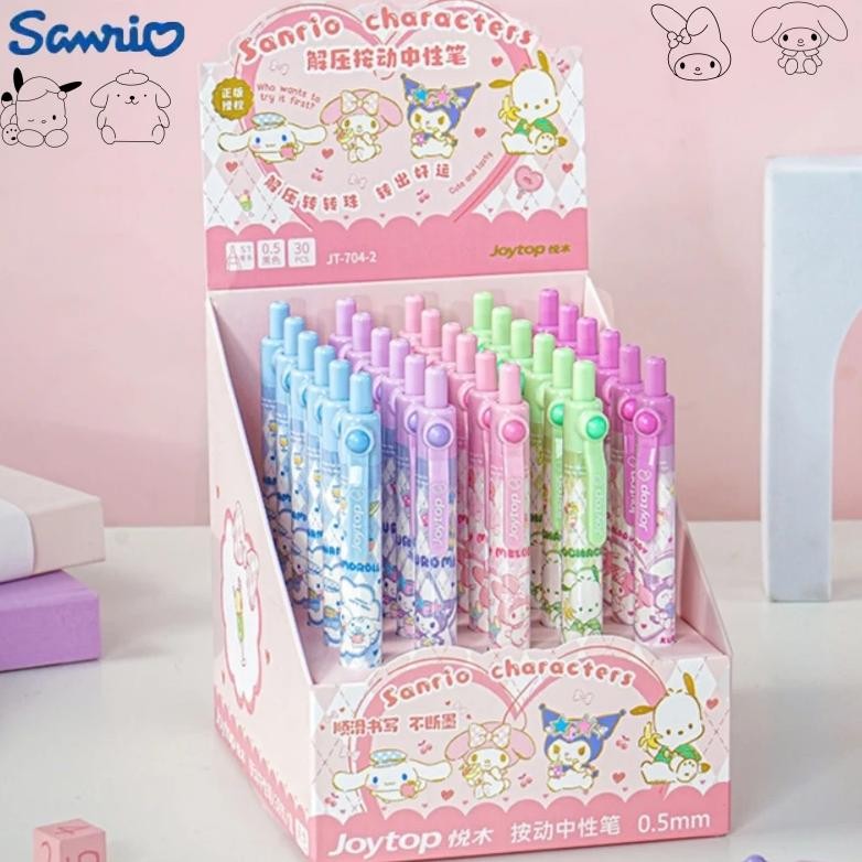 

Joytop 30Pcs Sanrio Character Gel Pen Kawaii Student Writing Tools 0.5 Cute Signature Press Pen Office Supplies Stationery Gifts