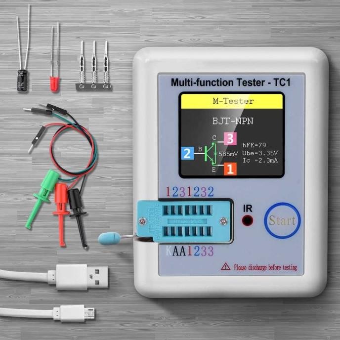 Multi-Function Tester TC1 LCR ESR Meter Transistor Zener Kapasitor - P