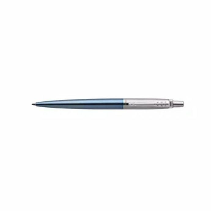 

Pulpen Parker New Jotter Waterloo Biru Muda Ct Ballpoint Klip Silver