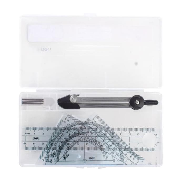 

Produk Baru!! Jangka Sekolah Set Deli 9609 Drafting Set + Penggaris