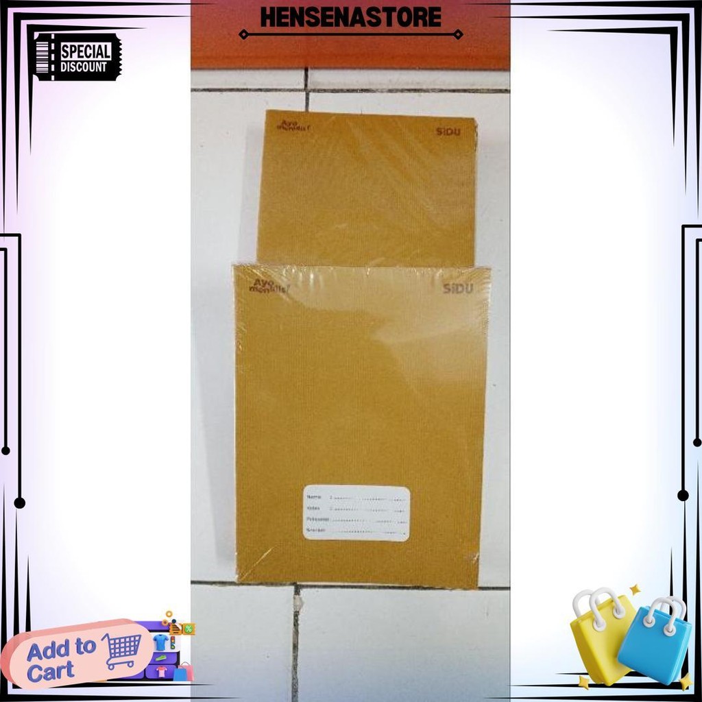 

Buku Tulis 40 Lembar Motif Coklat/Buku Sidu 40 /38Lembar Motif Sampul Coklat @10 Buku D Sale