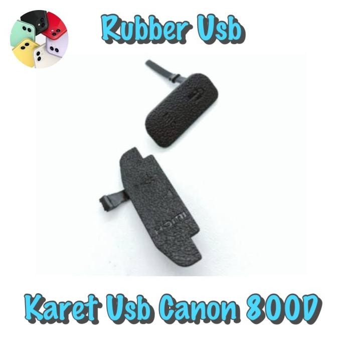 Rubber Karet Tutup Usb Canon 800D 77D Camera