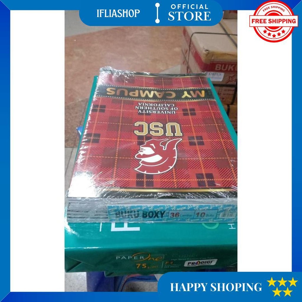 

Promo Buku Tulis Campus 36 Lembar Panjang X-Box (1 Pak) ++ D Termurah