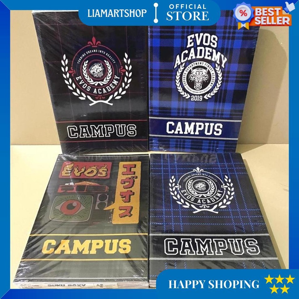 

[5 Buku - 42 Lembar] Buku Besar / Boxy - Evos Academy Campus - 42 Lembar D Promo Puncak