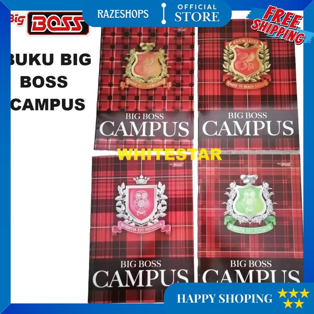 

Buku Tulis Garis Boxy / Boxi Big Boss Campus / Kampus - 36 Lembar D Termurah