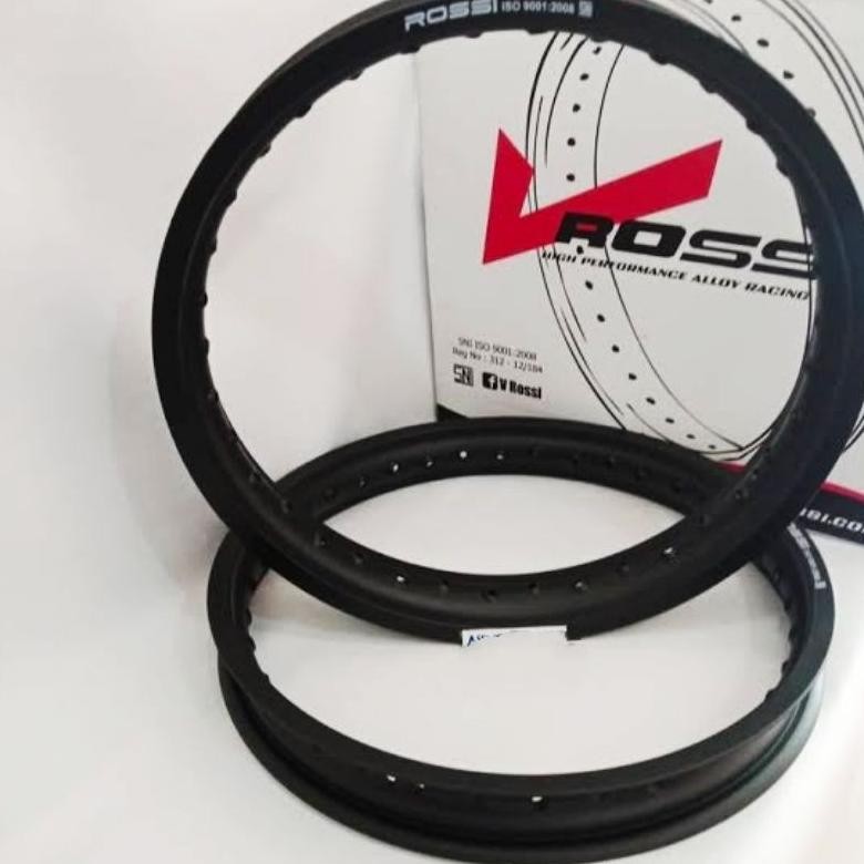 VELG ROSSI ROSSY WM 160 185 215 RING 18 R18 BLACK DOFF KILAP GLOSS ORIGINAL not xd vr wm w er u shap