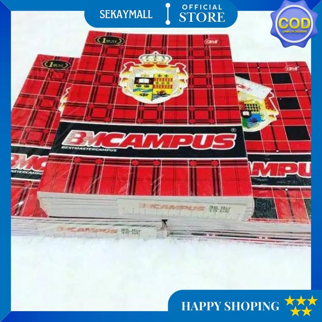 

Buku Tulis Bmc Campus Isi 50 Lembar ( 1 Pak Isi 10 Buku ) D Promo 4.4