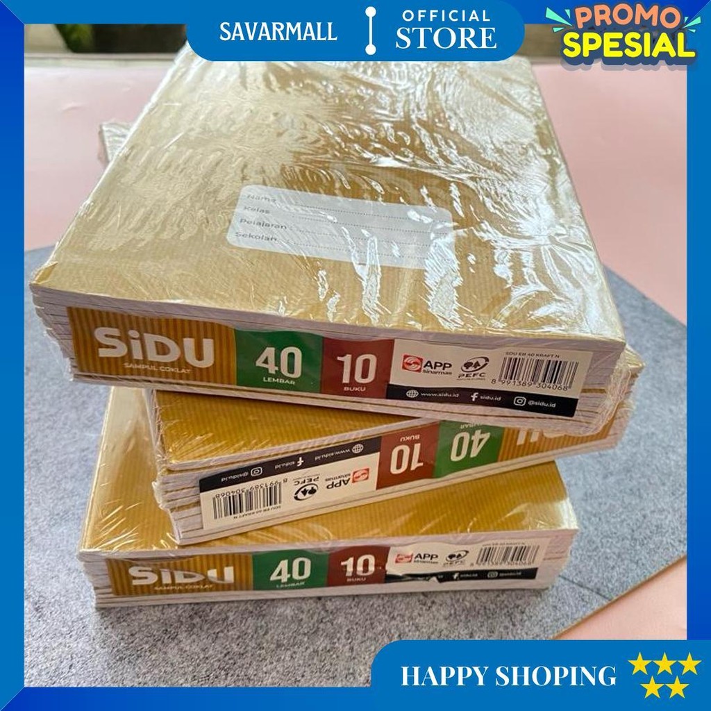 

Buku Tulis Sidu Kraft 40 Dan 60 / Pack Isi 10 Buku D Terlaris
