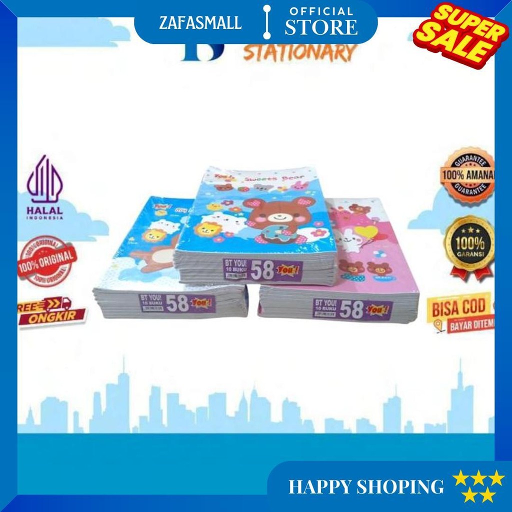 

Buku Tulis 58 You Isi 10 Buku (1 Pak) D Terlaris