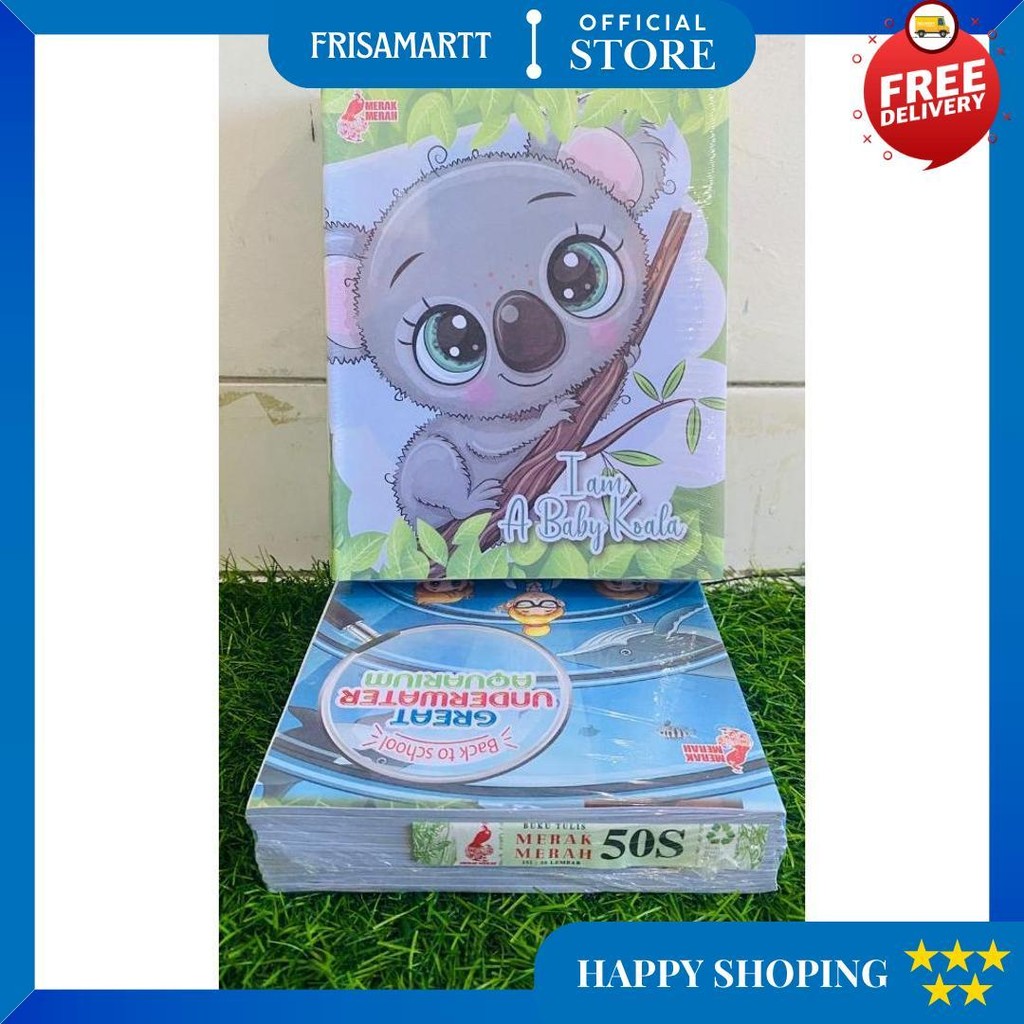 

Buku Tulis Merak Merah 1 Pack 50 Lembar & 58 Lembar / Buku Sekolah Mm 50 & 58 Lembar D Termurah