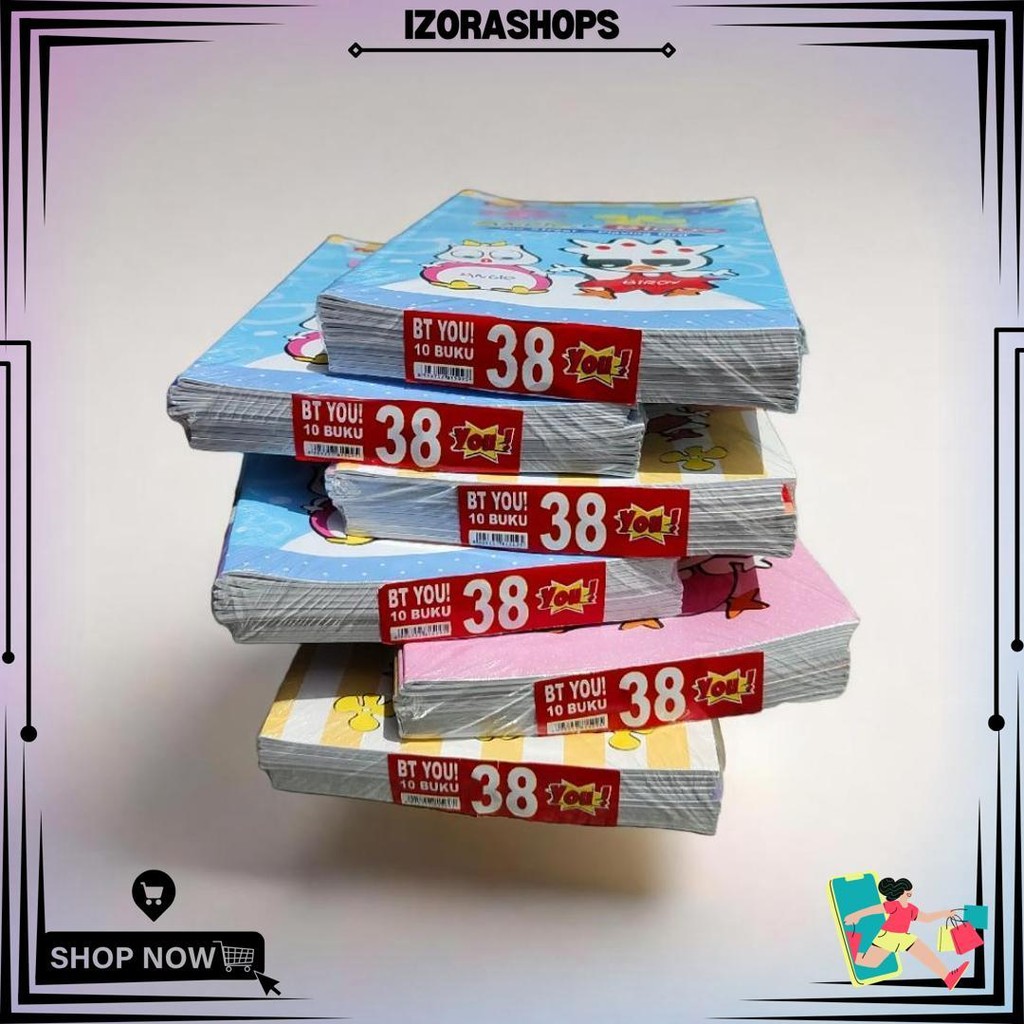 

Buku Tulis Isi 38 Lembar 1 Pack Isi 10 Buku D Promo 4.4