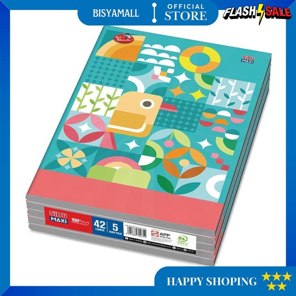 

Buku Tulis Sinar Dunia Sidu Maxi Boxy Isi 42 Lembar Per Pack Isi 5 Pcs D Promo Puncak