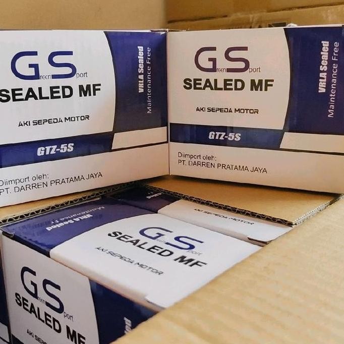 Aki Motor Honda Beat Fi Cw Cbs Carbu Karbu Gtz 5S Gs Accu Kering Mf - Asli