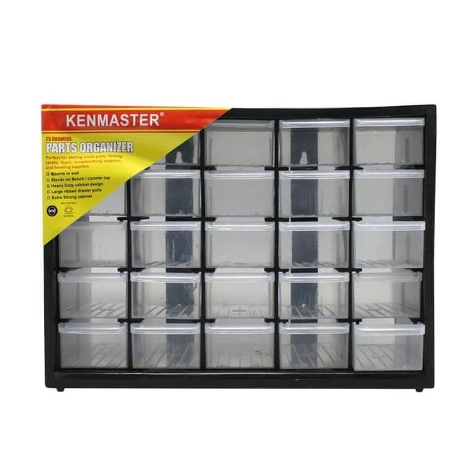 Rak Susun 25 Laci / Rak sparepart 25 Slot Kenmaster