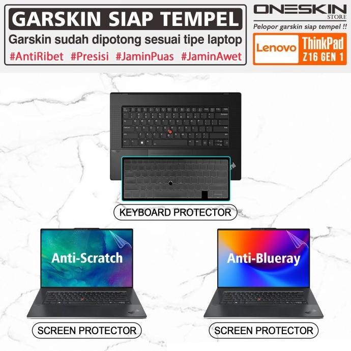 garskin laptop keyboard screen protector lenovo thinkpad z16 gen 1 tpu