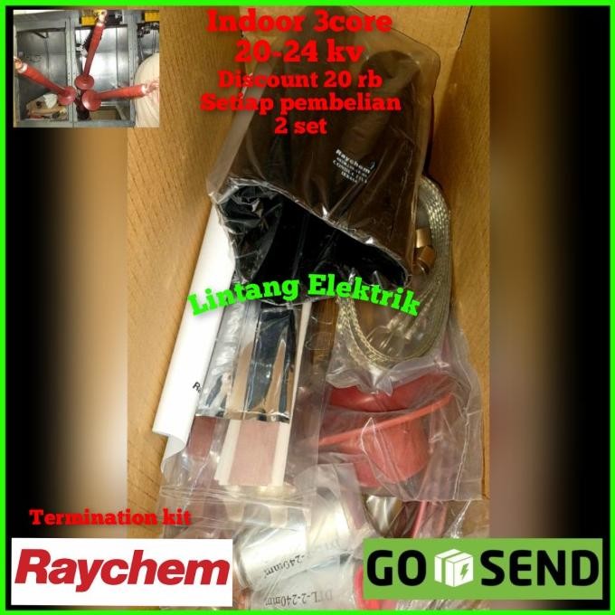 Terminasi raychem indoor 3x185mm 20/24kv complit