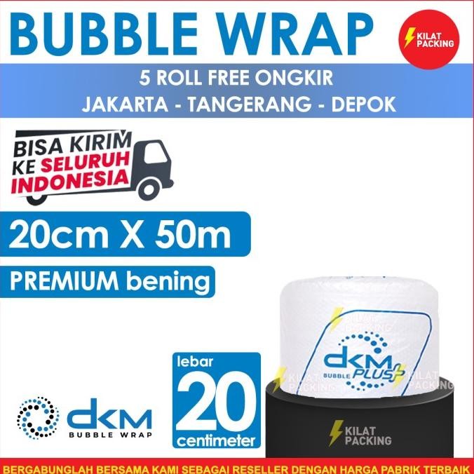 

tersedia bubble wrap bening 20cm x 50m tebal plastik bubblewrap roll