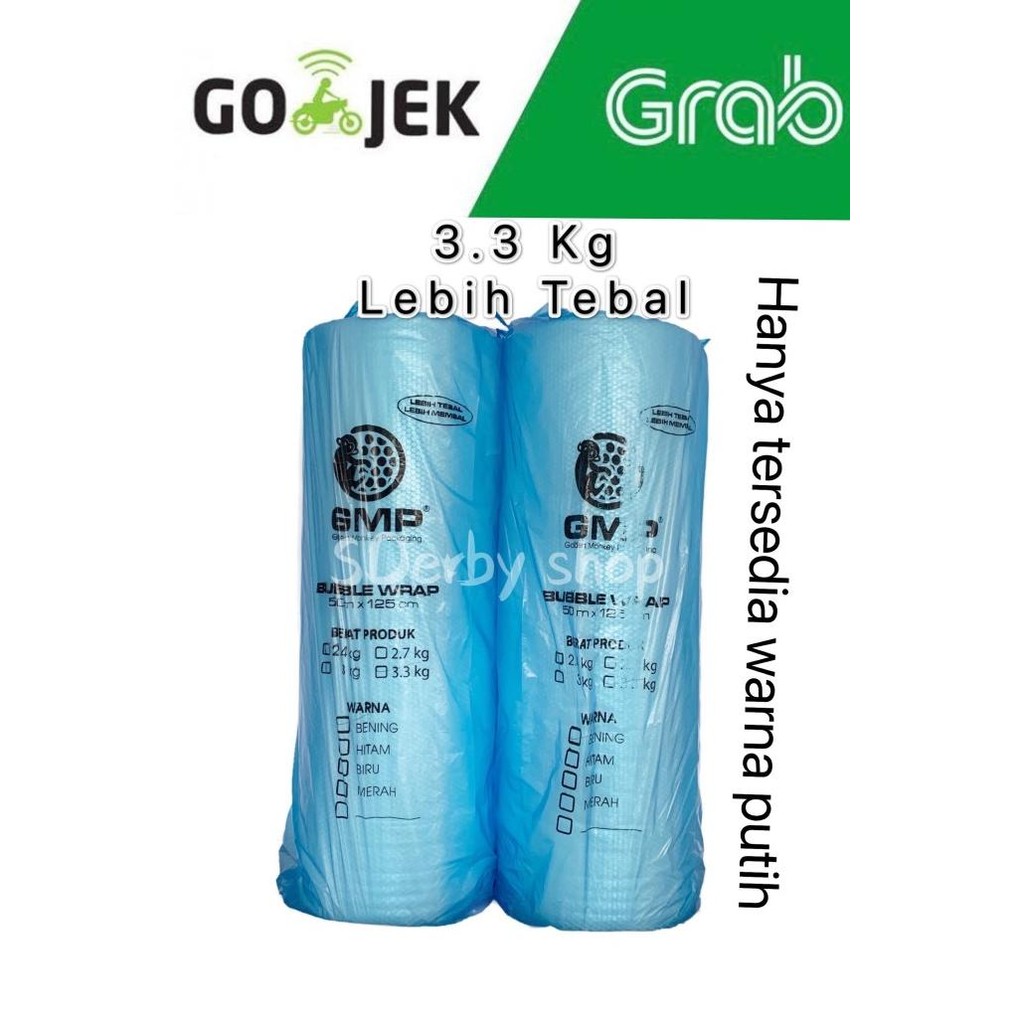 

tersedia bubble wrap gmp putih 125cm x 50m plastik buble 3.3kg